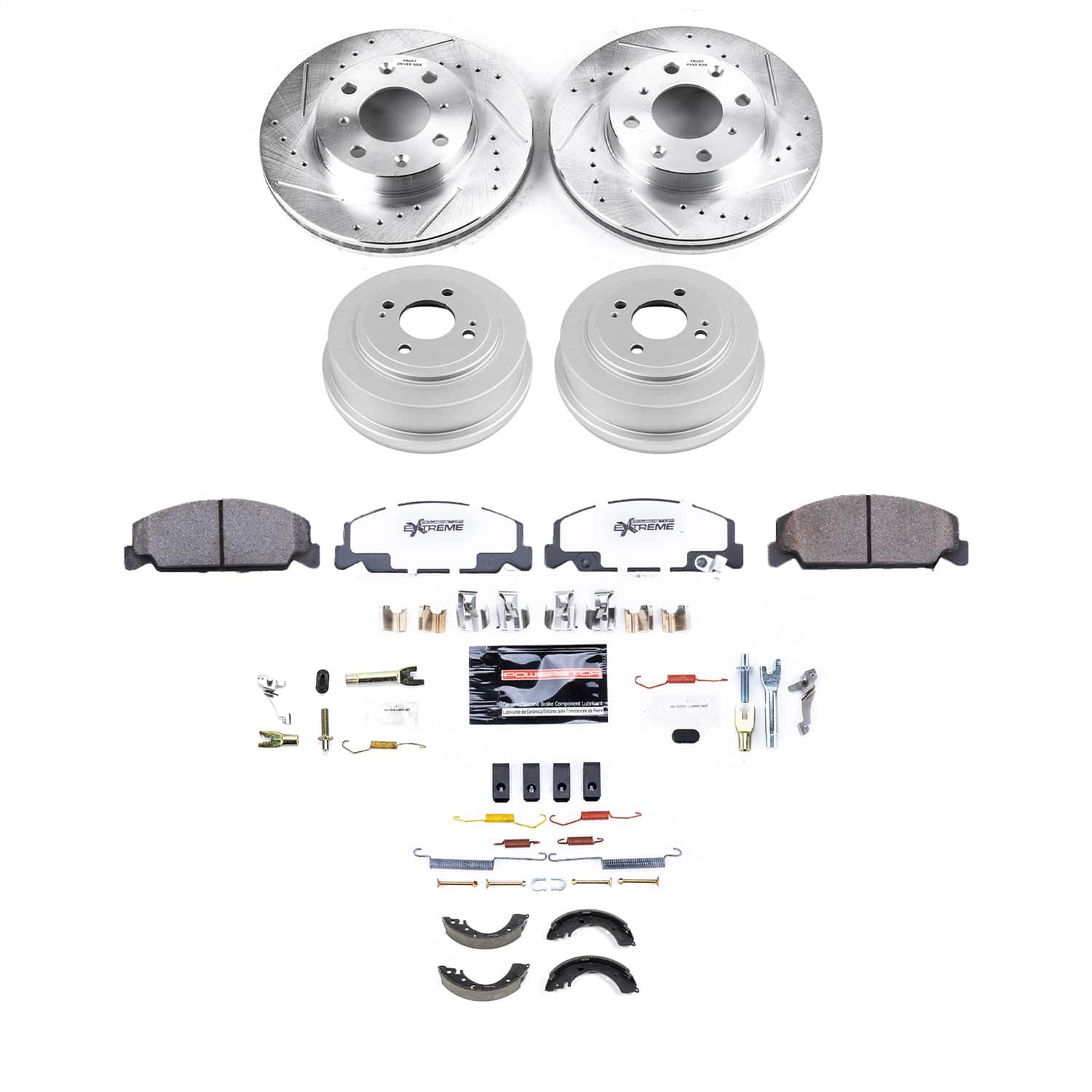 PowerStop K15508DK - Power Stop 2000 Honda Civic Front and Rear Z23 Evolution Brake Kit PowerStop K15508DK - Power Stop 2000 Honda Civic Front and Rear Z23 Evolution Brake Kit