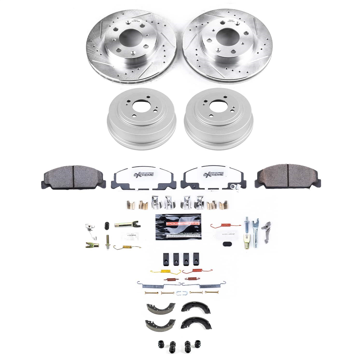 PowerStop K15508DK-26 - Power Stop 2000 Honda Civic Front and Rear Z26 Street Brake Kit