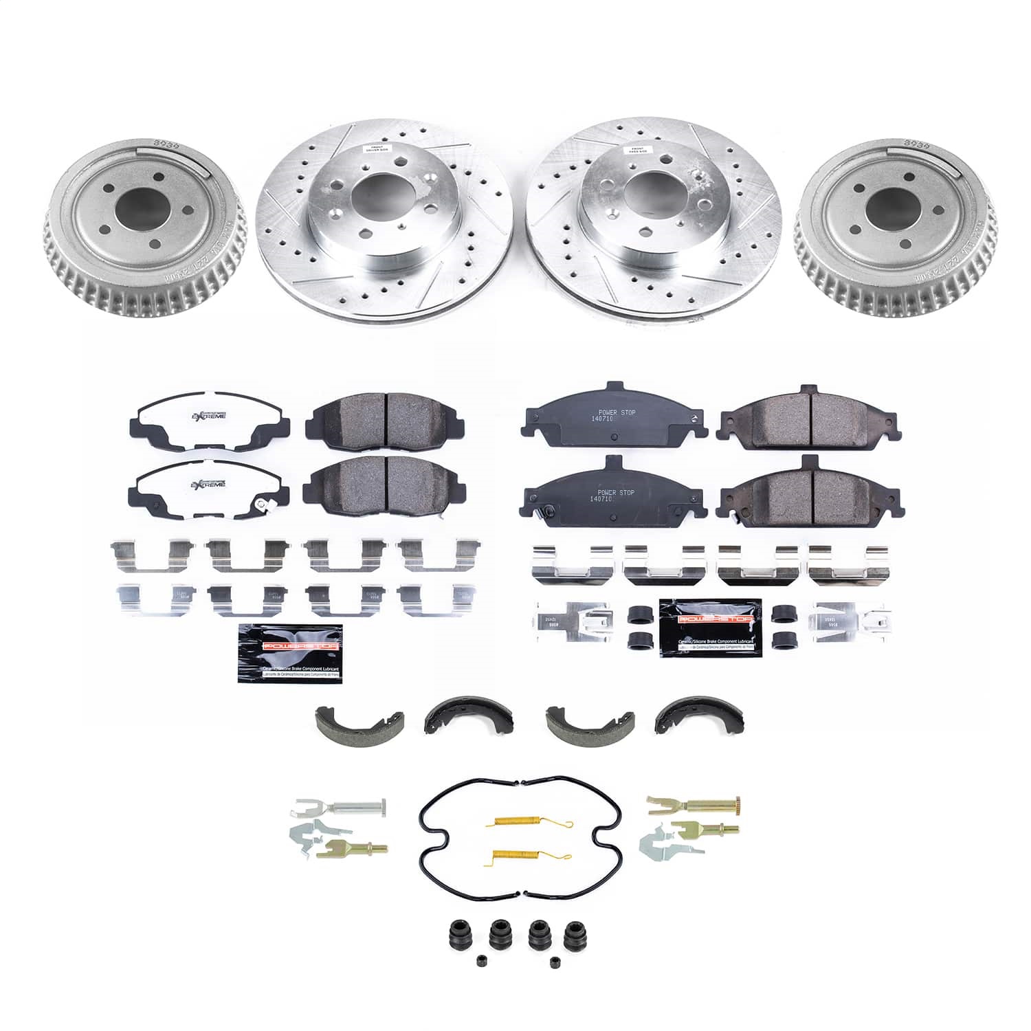 PowerStop K15507DK-26 - Power Stop 2000 Honda Civic Front and Rear Z26 Street Brake Kit