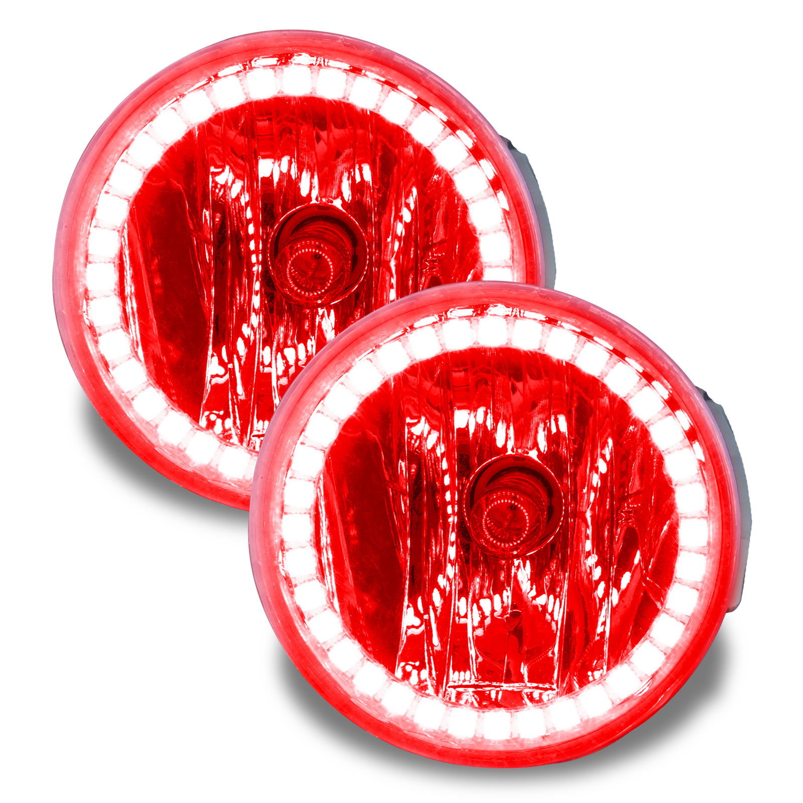 ORACLE Lighting 7737-003 - Lighting 08 Ford Explorer Sport Trac Pre-Assembled LED Halo Fog Lights -Red