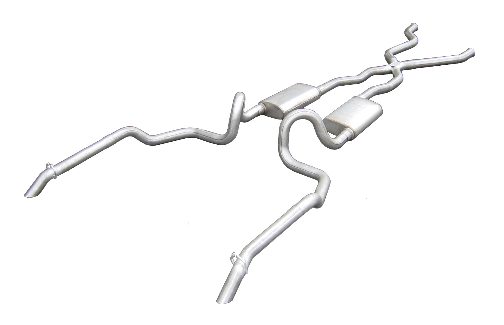 Pypes SGI10R - 1994-1996 Chevy Impala Converter Back Exhaust System With X-Pipe Out The Back Exit 409 Stainless Race Pro Mufflers Performance Exhaust Pypes SGI10R - 1994-1996 Chevy Impala Converter Back Exhaust System With X-Pipe Out The Back Exit 409 Stainless Race Pro Mufflers Performance Exhaust