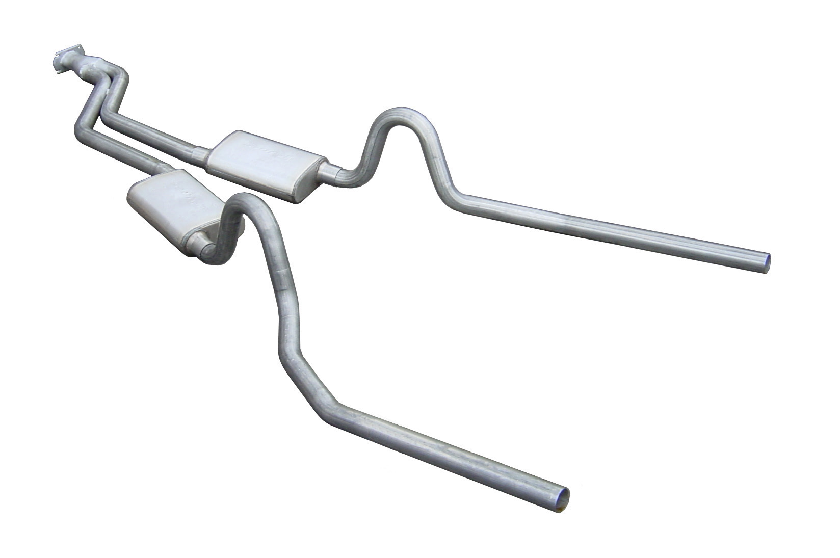 Pypes SGG53V - Cat Back Exhaust System 78-88 GM G-Body Split Rear Dual Exit 2.5 in Intermediate And Tail Pipe Violator Mufflers/Hardware Incl Tip Not Incl Natural 409 Stainless Steel  Exhaust