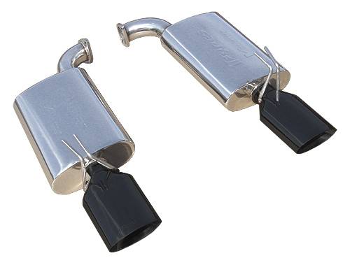 Pypes SGG60VSB - Violator Series Axle Back Muffler System 08-09 G8 Split Rear Dual Exit Violator Muffler/Hardware/3x6 Oval Black Tips Incl Black Finish 304 Stainless Steel  Exhaust