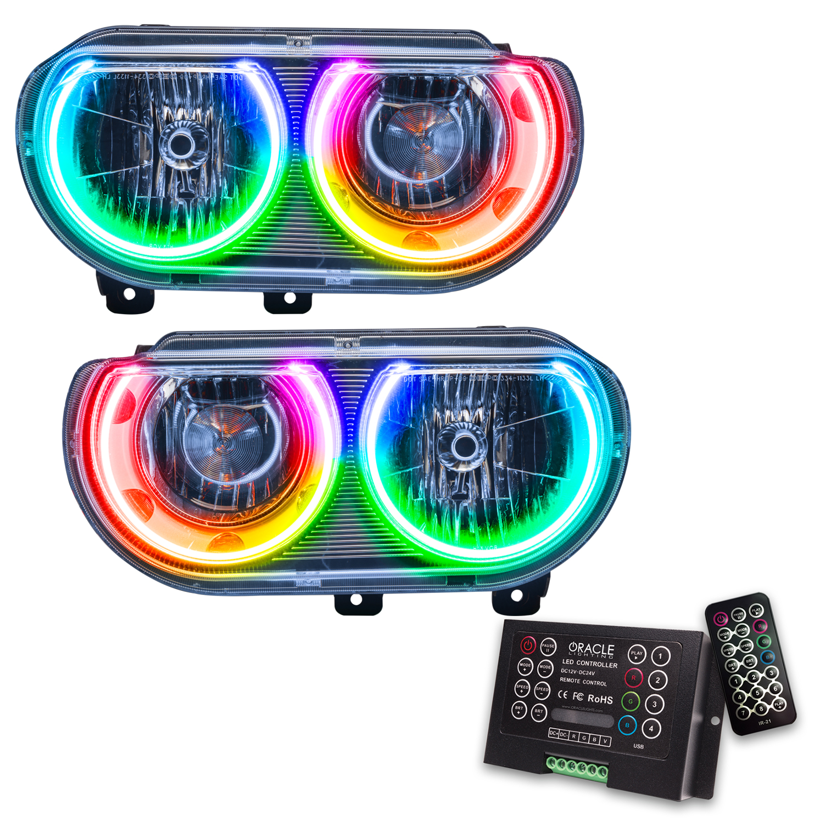 ORACLE Lighting 7720-333 - 08-14 Dodge Challenger SMD HL (Non-HID) - ColorSHIFT w/ 2.0 Controller ORACLE Lighting 7720-333 - 08-14 Dodge Challenger SMD HL (Non-HID) - ColorSHIFT w/ 2.0 Controller