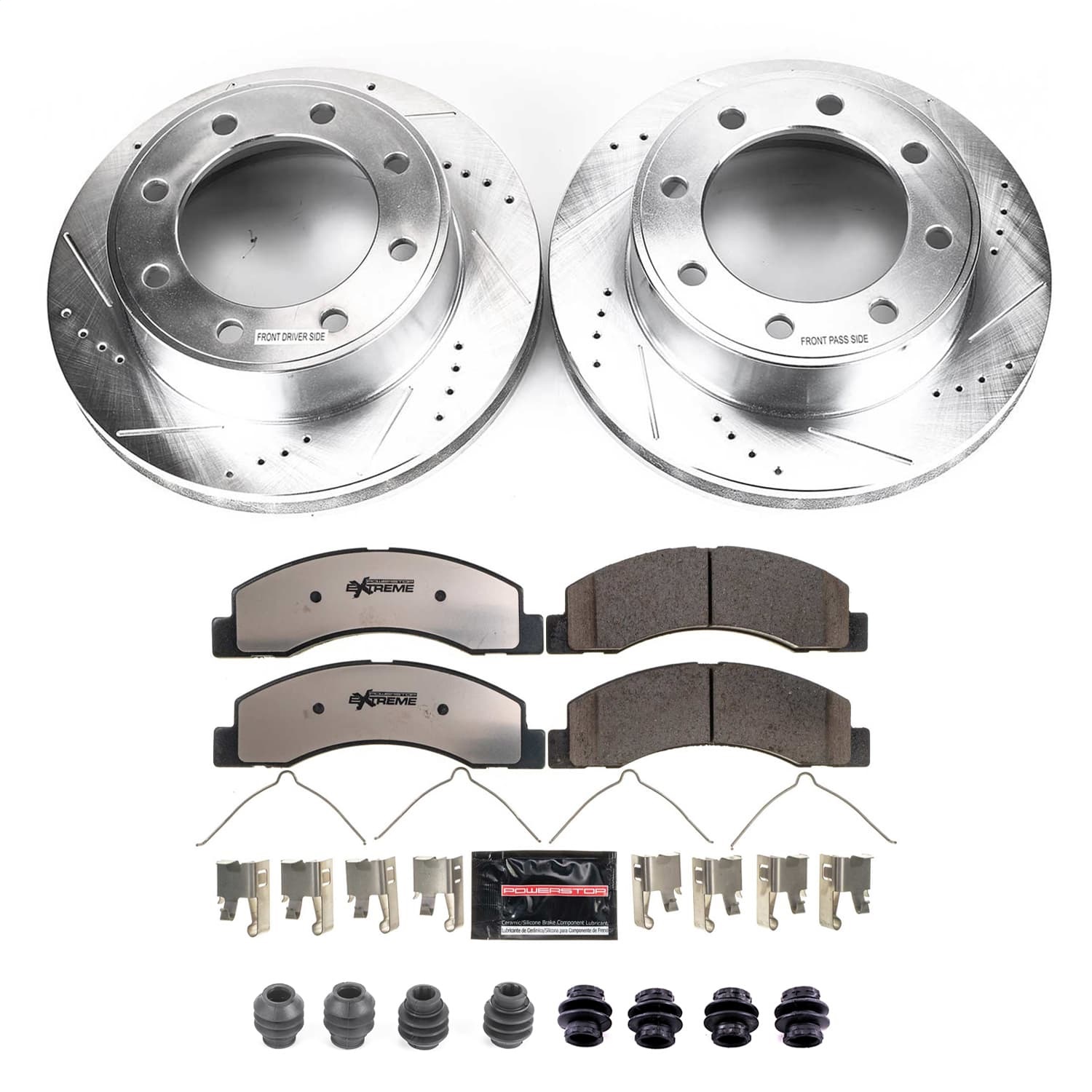 PowerStop K1905-36 - Power Stop 00-05 Ford Excursion Front Z36 Truck & Tow Brake Kit