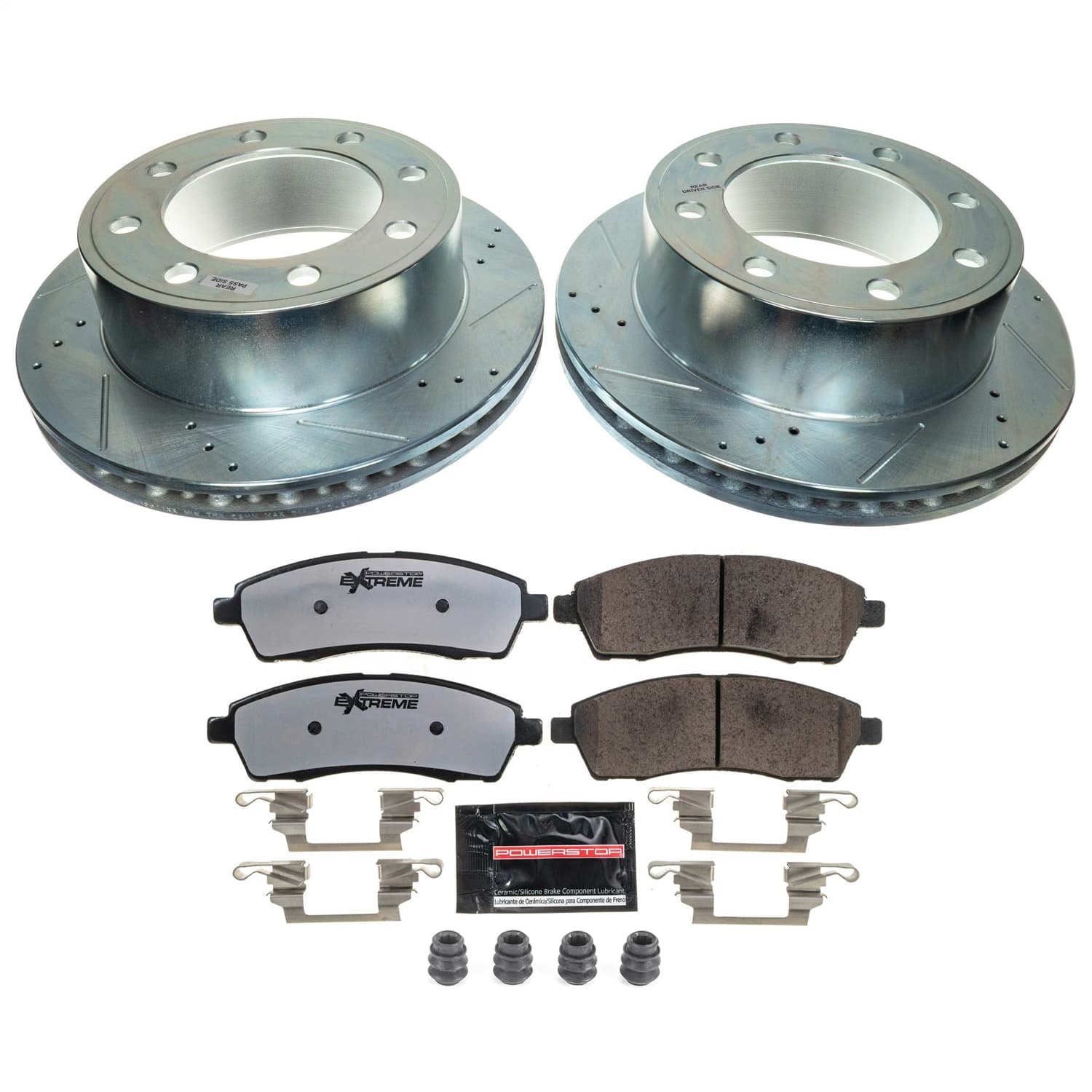 PowerStop K1890-36 - Power Stop 00-05 Ford Excursion Rear Z36 Truck & Tow Brake Kit PowerStop K1890-36 - Power Stop 00-05 Ford Excursion Rear Z36 Truck & Tow Brake Kit