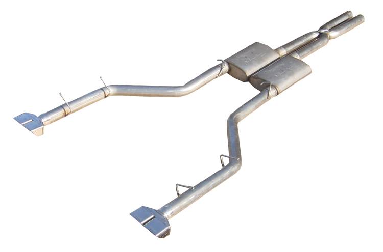 Pypes SMC22S - Cat Back Exhaust System Split Rear Dual Exit 08-14 Challenger V6 2 in Intermediate Pipe 2.5 in Tail Pipe Street Pro Muffler/Hardware/Polished Tips Incl Natural Finish 409 Stainless Steel Exhaust Pypes SMC22S - Cat Back Exhaust System Split Rear Dual Exit 08-14 Challenger V6 2 in Intermediate Pipe 2.5 in Tail Pipe Street Pro Muffler/Hardware/Polished Tips Incl Natural Finish 409 Stainless Steel Exhaust