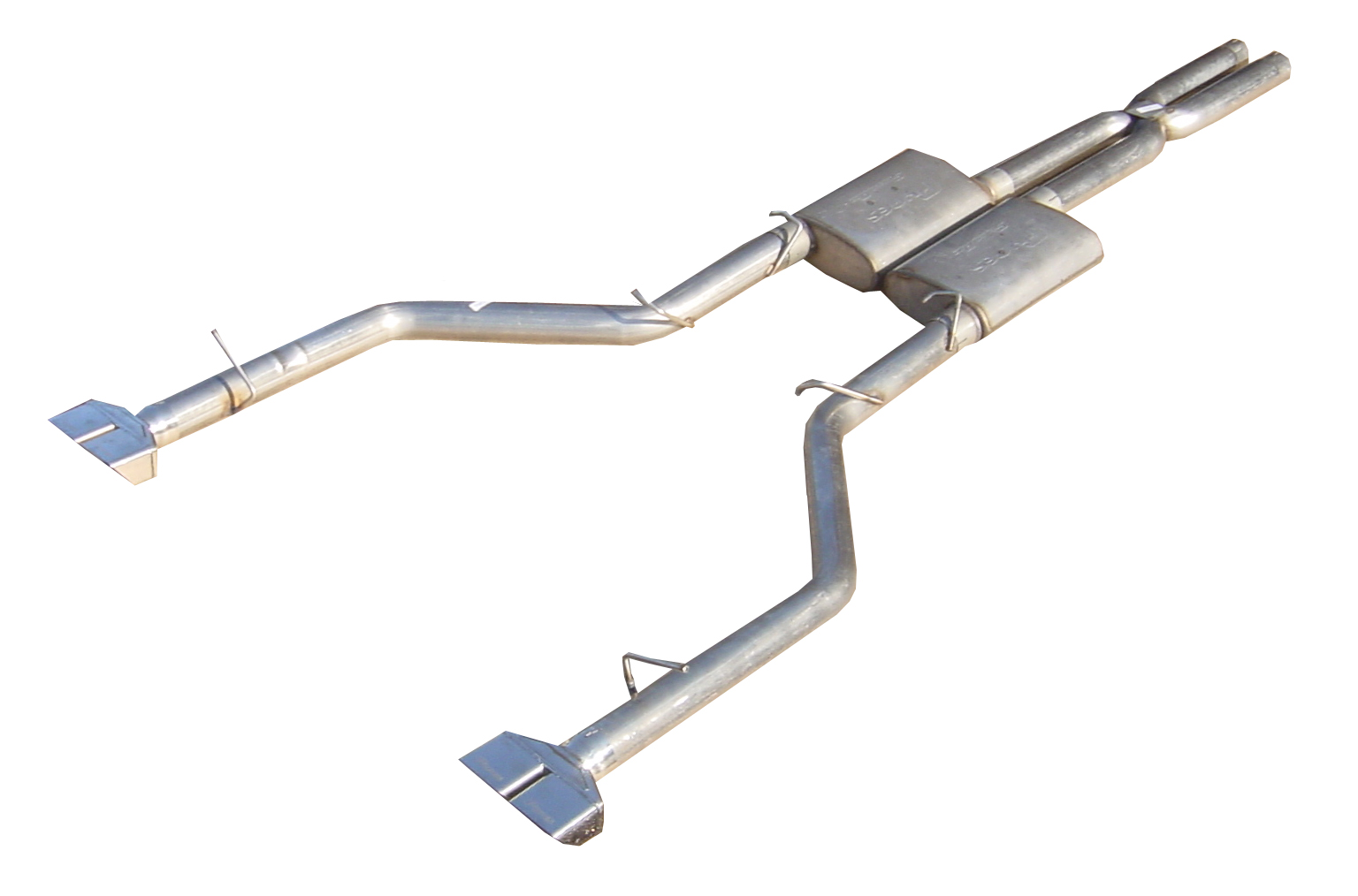 Pypes SMC20V - Cat Back Exhaust System Split Rear Dual Exit 08-14 Challenger V8 Exc SRT8 2.5 in Intermediate And Tail Pipe Violator Muffler/Hardware/Polished Tips Incl Natural Finish 409 Stainless Steel Exhaust Pypes SMC20V - Cat Back Exhaust System Split Rear Dual Exit 08-14 Challenger V8 Exc SRT8 2.5 in Intermediate And Tail Pipe Violator Muffler/Hardware/Polished Tips Incl Natural Finish 409 Stainless Steel Exhaust