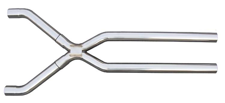 Pypes XVF10S - Exhaust X-Pipe Kit Intermediate Pipe Tunnel Crossover2.5 in Hardware Incl Polished 304 Stainless Steel  Exhaust