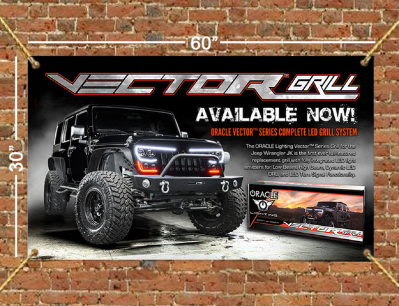 ORACLE Lighting 8035-504 - VECTOR Grille 60in x 30in Banner ORACLE Lighting 8035-504 - VECTOR Grille 60in x 30in Banner