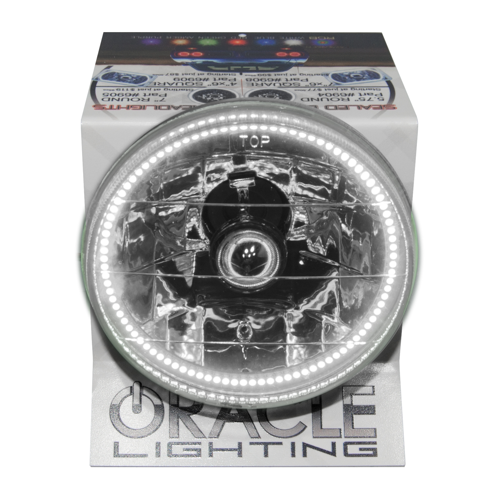 ORACLE Lighting 8066-001 - 5.75 Sealed Beam Powered Display - White ORACLE Lighting 8066-001 - 5.75 Sealed Beam Powered Display - White