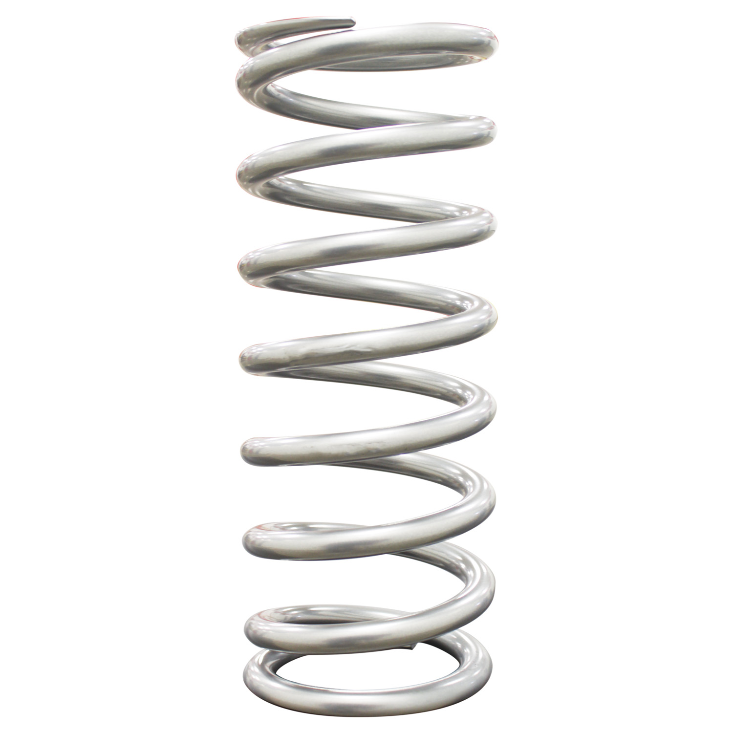 QA1 10HT325 - 2-1/2in ID High Travel Spring - 10in Length x 325lbs/in - Silver Powder Coated