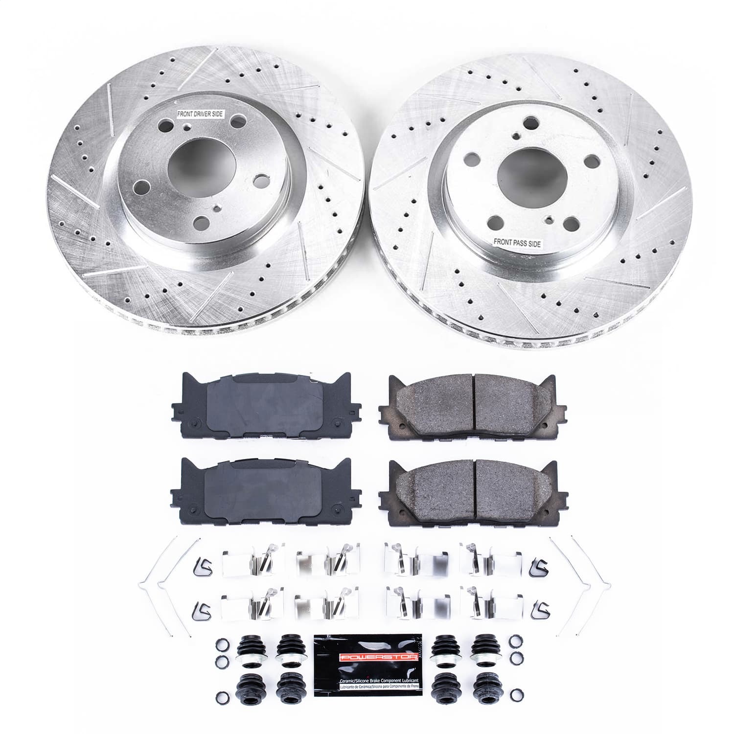 PowerStop K3053 - Power Stop 13-18 Lexus ES300h Front Z23 Evolution Sport Brake Kit