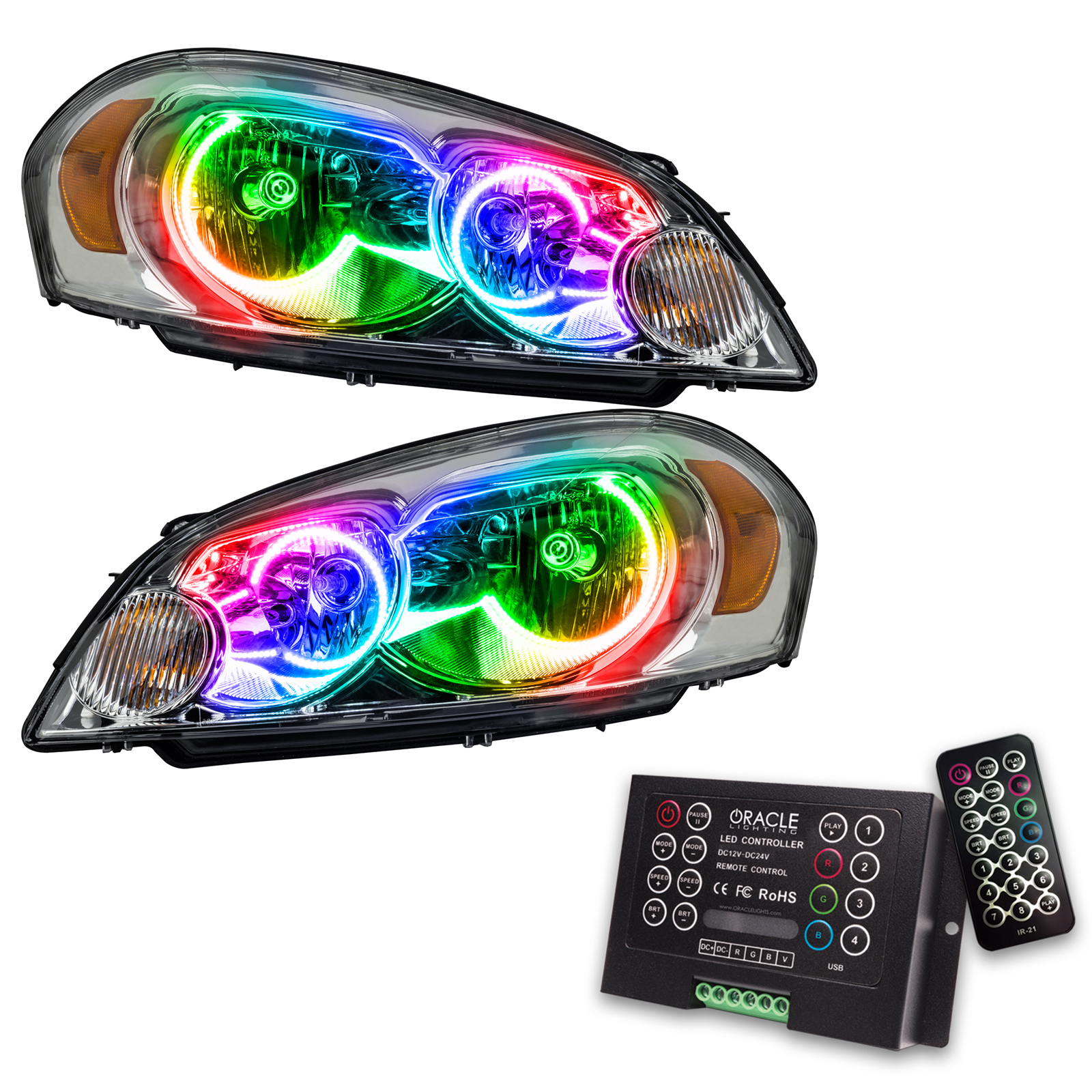 ORACLE Lighting 8898-333 - 06-15 Chevrolet Impala SMD HL - NON HID - ColorSHIFT w/ 2.0 Controller ORACLE Lighting 8898-333 - 06-15 Chevrolet Impala SMD HL - NON HID - ColorSHIFT w/ 2.0 Controller