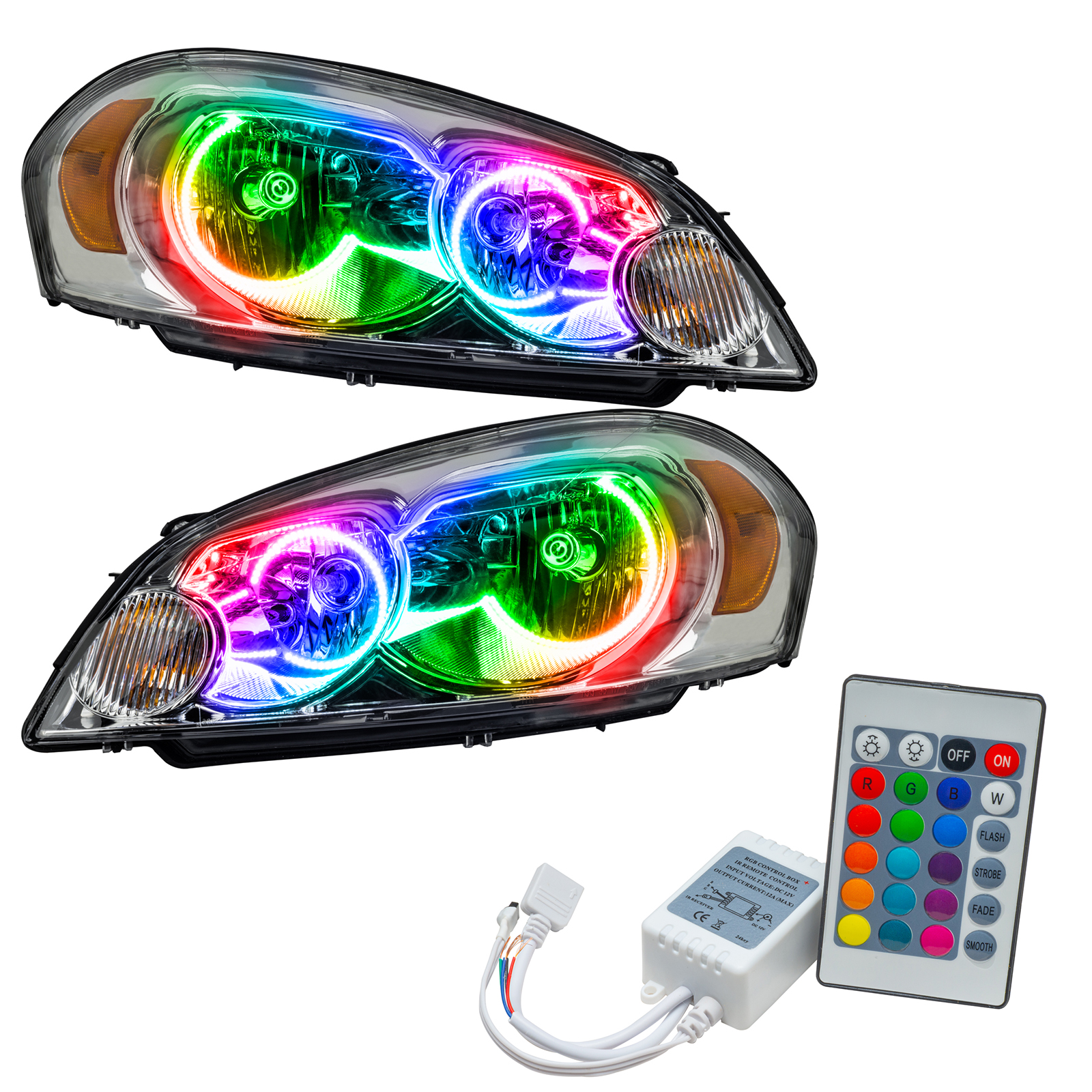 ORACLE Lighting 8898-504 - 06-15 Chevrolet Impala SMD HL - NON HID - ColorSHIFT w/ Simple Controller ORACLE Lighting 8898-504 - 06-15 Chevrolet Impala SMD HL - NON HID - ColorSHIFT w/ Simple Controller
