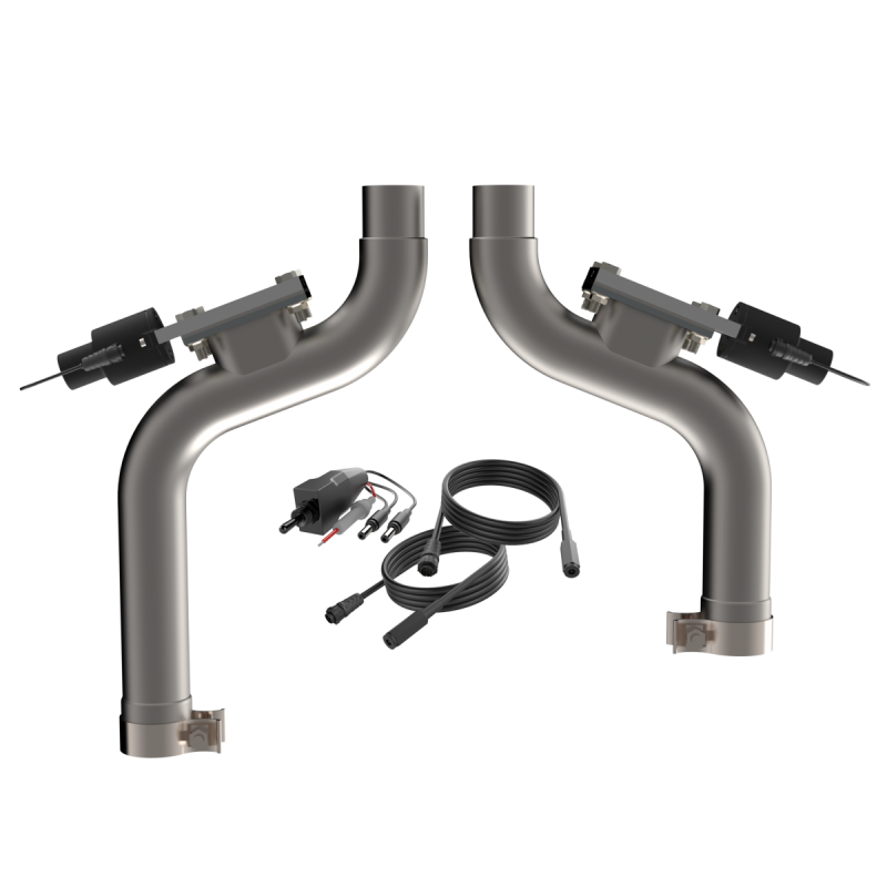 QTP 550015 - 2015-2017 Ford Mustang GT  Aggressor Cutout Pipes