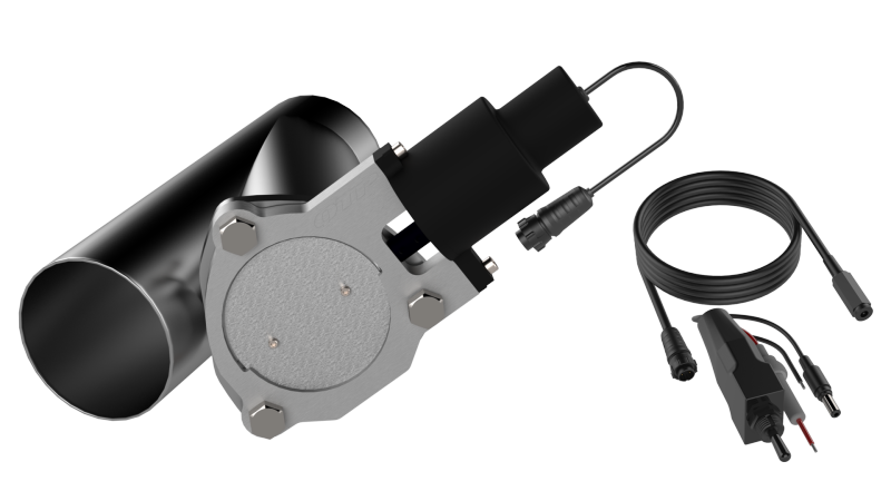 QTP QTEC35 - 3.5in Bolt-On QTEC Electric Cutout Valve - Single