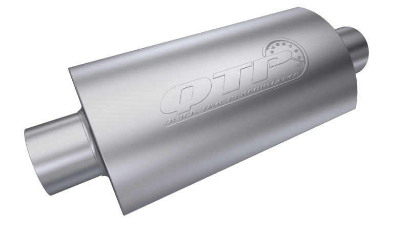 QTP 12400 - 4in Weld-On 304SS AR3 Muffler QTP 12400 - 4in Weld-On 304SS AR3 Muffler