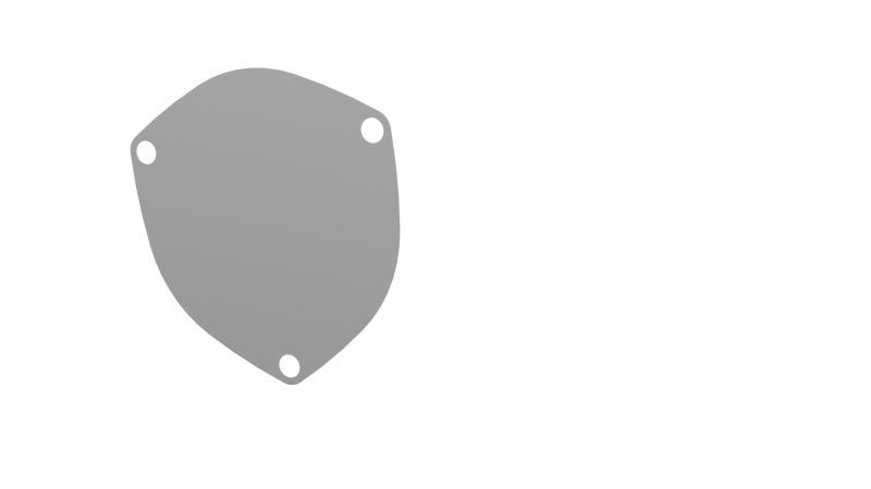 QTP 10400C - 4in Bolt-On QTEC 3 Bolt Cover Plate QTP 10400C - 4in Bolt-On QTEC 3 Bolt Cover Plate