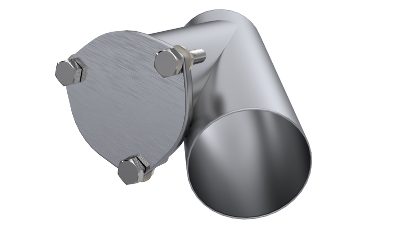 QTP 10400 - 4in Weld-On QTEC Exhaust Cutout Y-Pipe QTP 10400 - 4in Weld-On QTEC Exhaust Cutout Y-Pipe