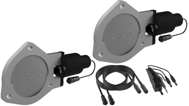 QTP QTEC80 - 4in Bolt-On QTEC Dual Electric Cutout Valves - Pair QTP QTEC80 - 4in Bolt-On QTEC Dual Electric Cutout Valves - Pair