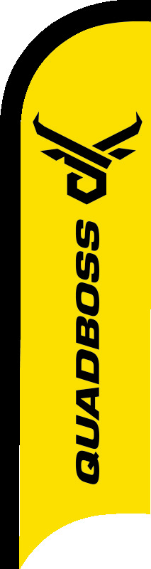 QuadBoss 155352 - 11ft Sail Flag Yellow