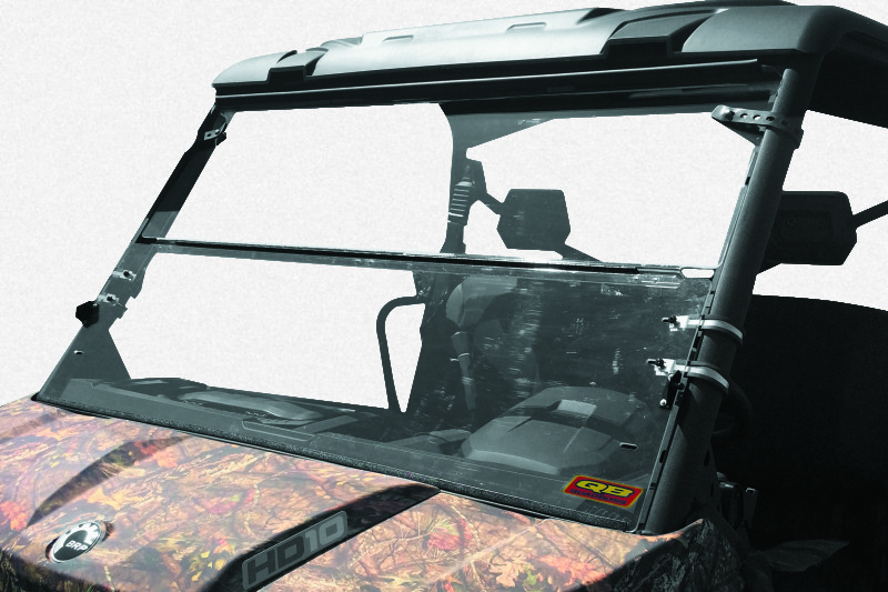 QuadBoss 375620 - 16-22 Can-Am Defender HD10 Folding Windshield