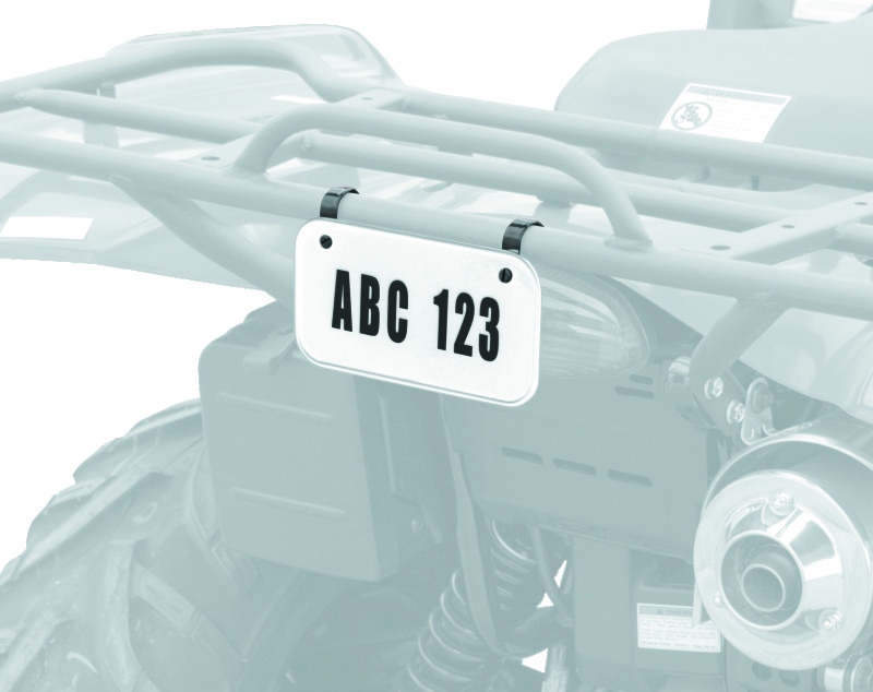 QuadBoss 211906 - ATV License Plate Kit - Black