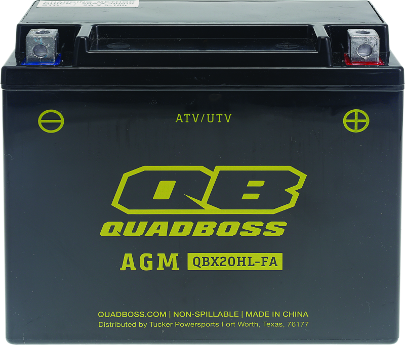 QuadBoss 401385 - Maintenance-Free AGM Battery QBX20HL-FA