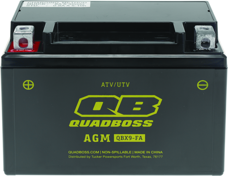 QuadBoss 401379 - Maintenance-Free AGM Battery QBX9-FA