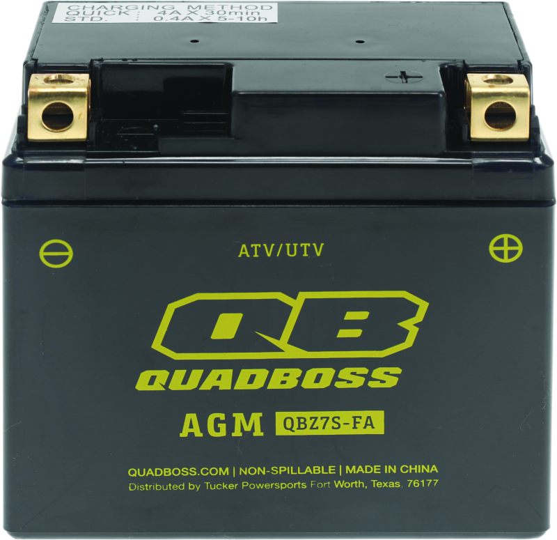 QuadBoss 401378 - Maintenance-Free AGM Battery QBSZ7S-FA