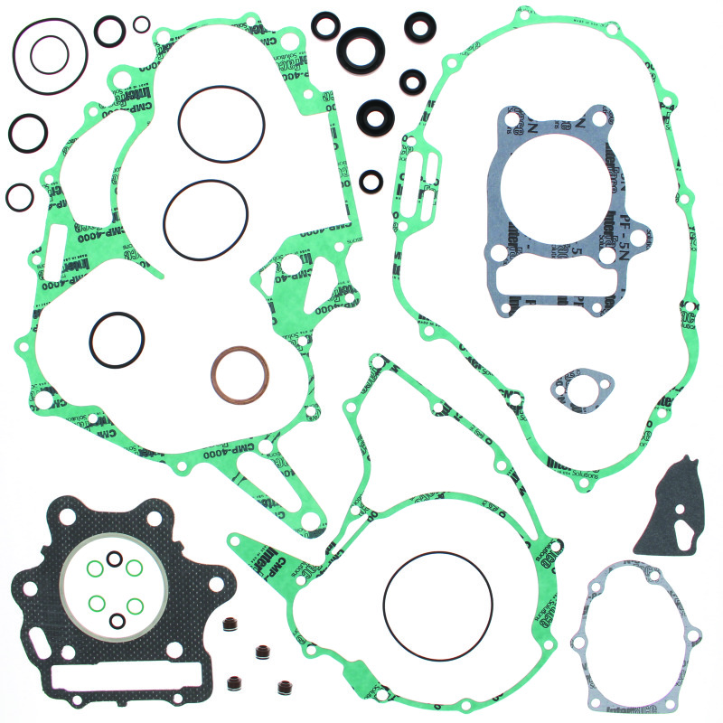 QuadBoss 563984 - 93-00 Honda TRX300EX FourTrax Complete Gasket Set w/ Oil Seal