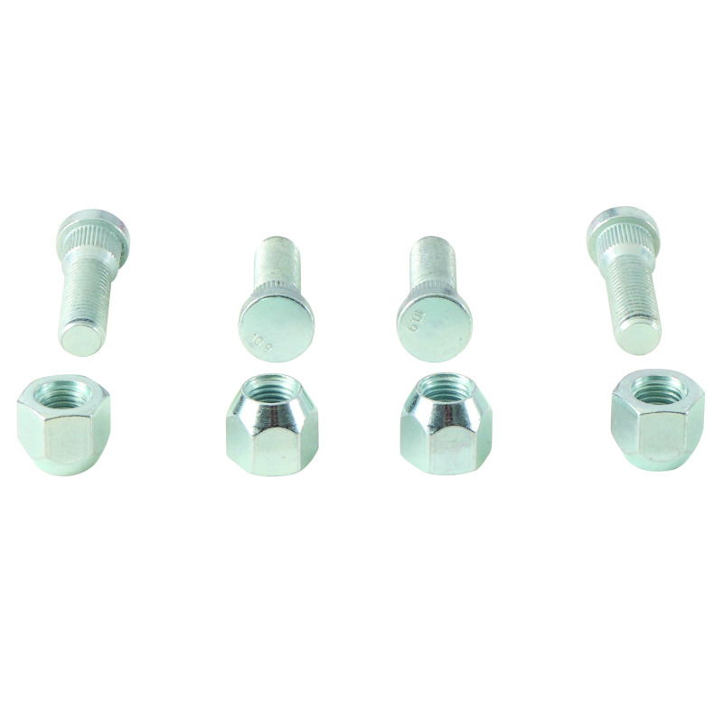 QuadBoss 608275 - 13-15 Polaris Brutus HD PTO Front Wheel Stud & Nut Kit