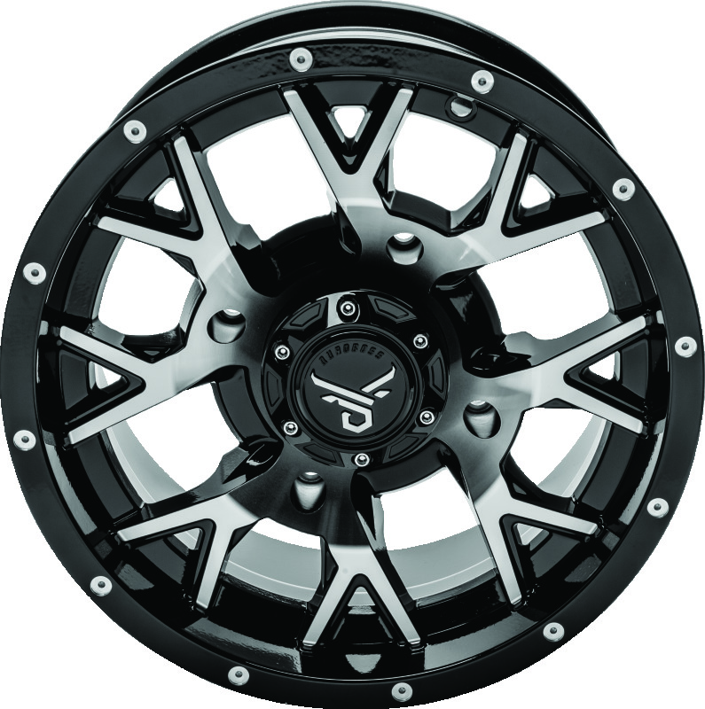 QuadBoss 608574 - Barbwire 14X7 - 4+3 - 4/156 - Machined QuadBoss 608574 - Barbwire 14X7 - 4+3 - 4/156 - Machined