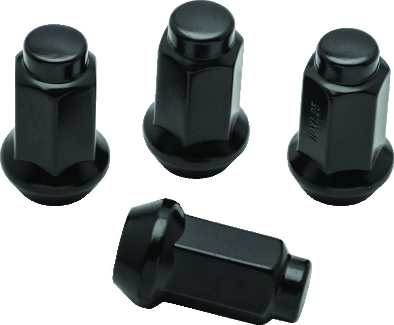 QuadBoss 608930 - Lug Nuts 10x1.25 - 14mm-Od - Black - Box of 4 QuadBoss 608930 - Lug Nuts 10x1.25 - 14mm-Od - Black - Box of 4