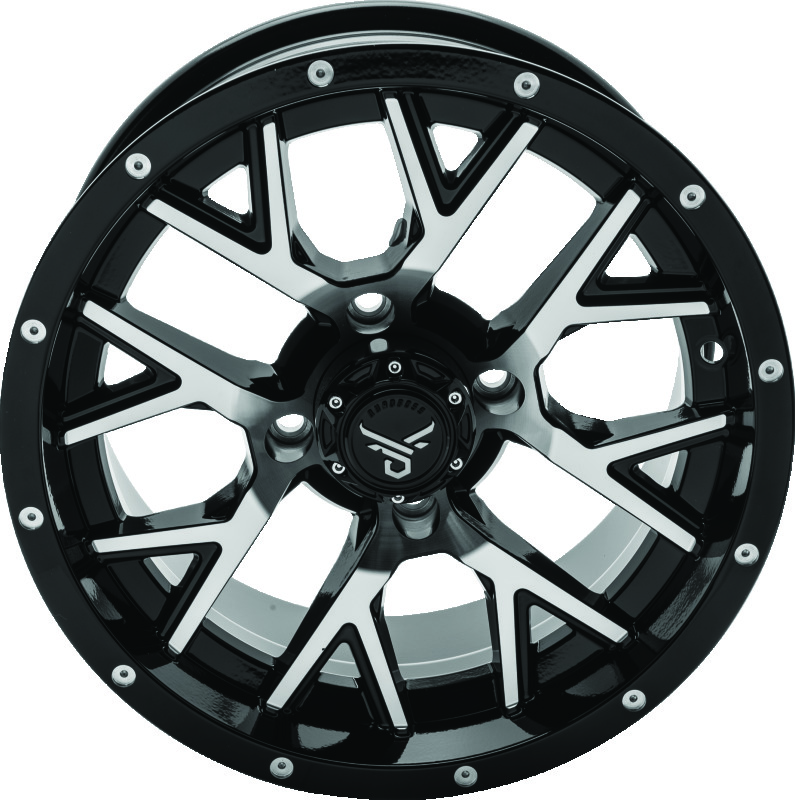 QuadBoss 608572 - Barbwire 14X7 - 5+2 - 4/110 - Black Machined