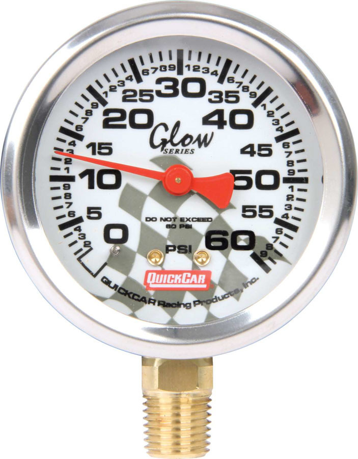 QuickCar 56-0062 - Tire Pressure Gauge Head - 0-60 psi - Glo -  Tire Pressure Gauges - Each