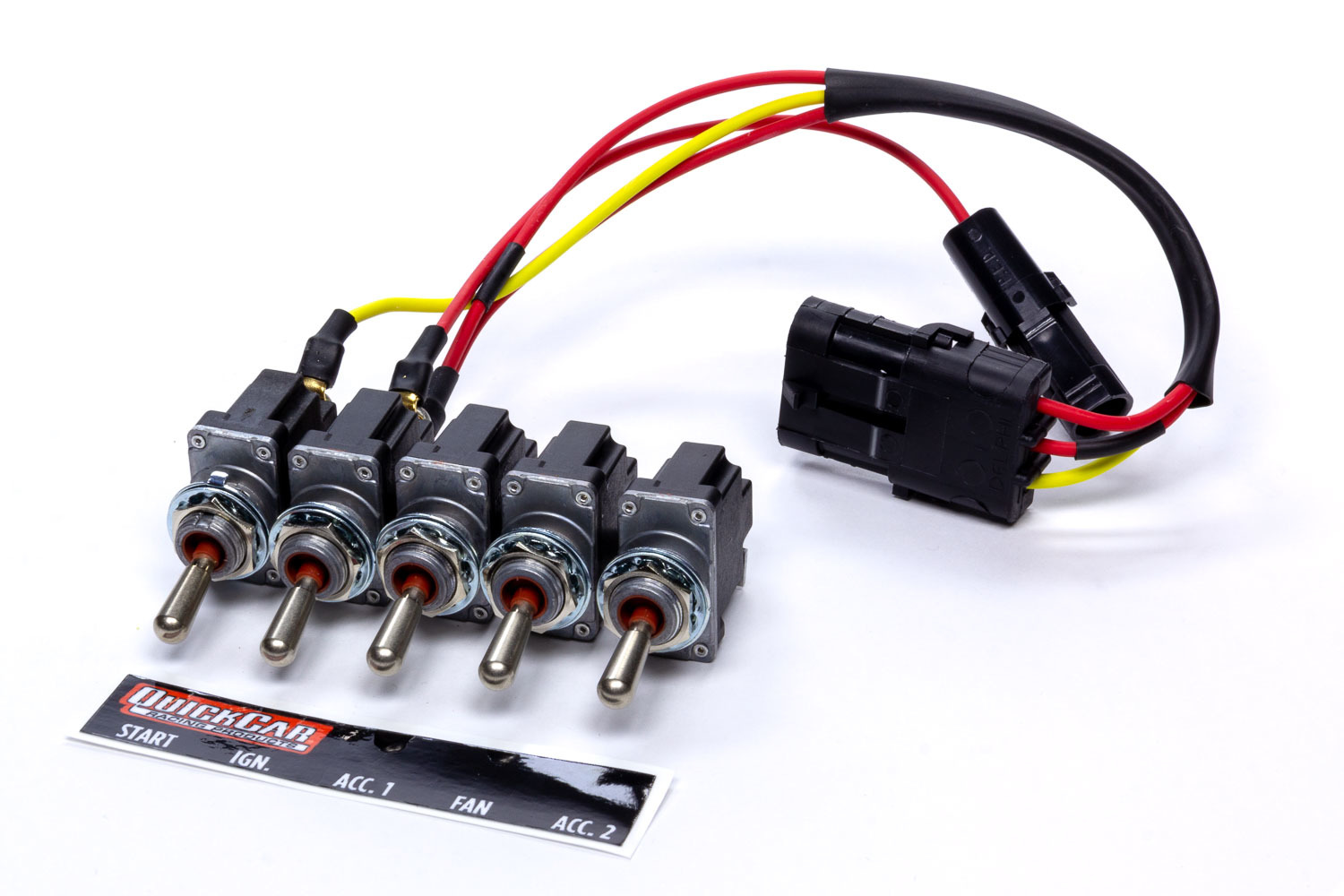 QuickCar 50-7739 - Ignition Panel 5 Switch Single Box