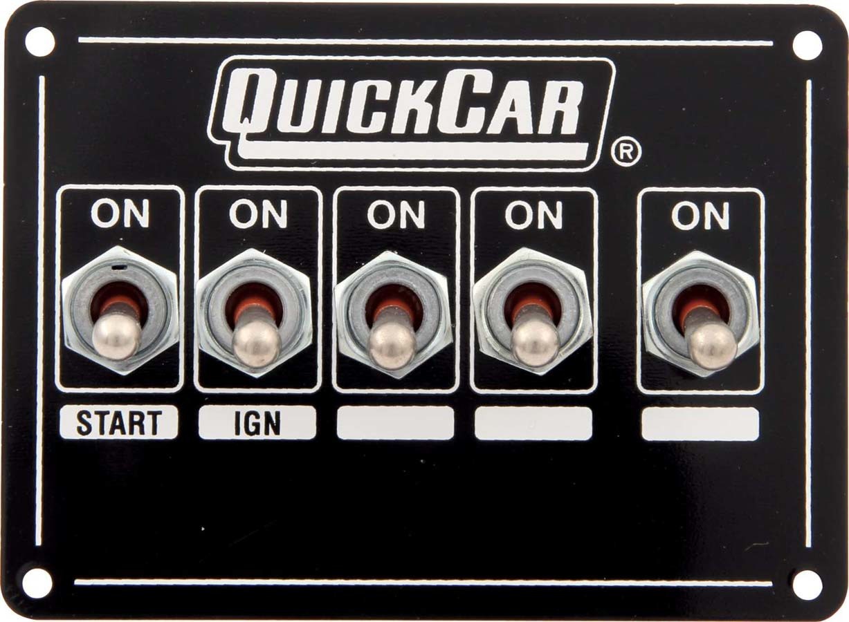 QuickCar 50-7731 - Ignition Panel - Single Ing. w/Acc Switches