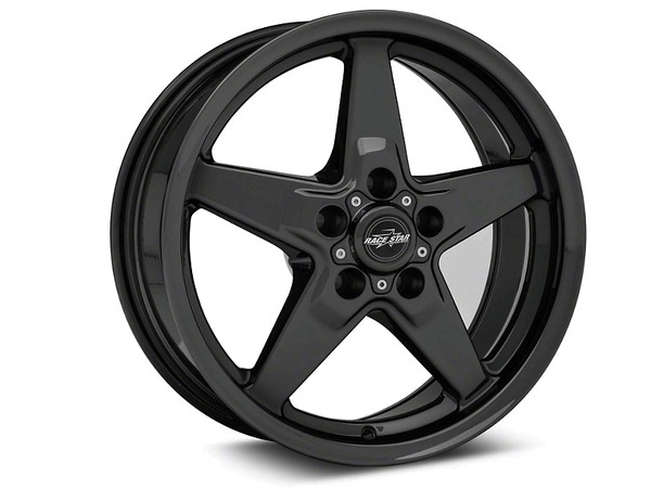 Race Star 92-580150B - 92 Drag Star Bracket Racer 15x8 5x4.50BC 5.25BS Gloss Black Wheel