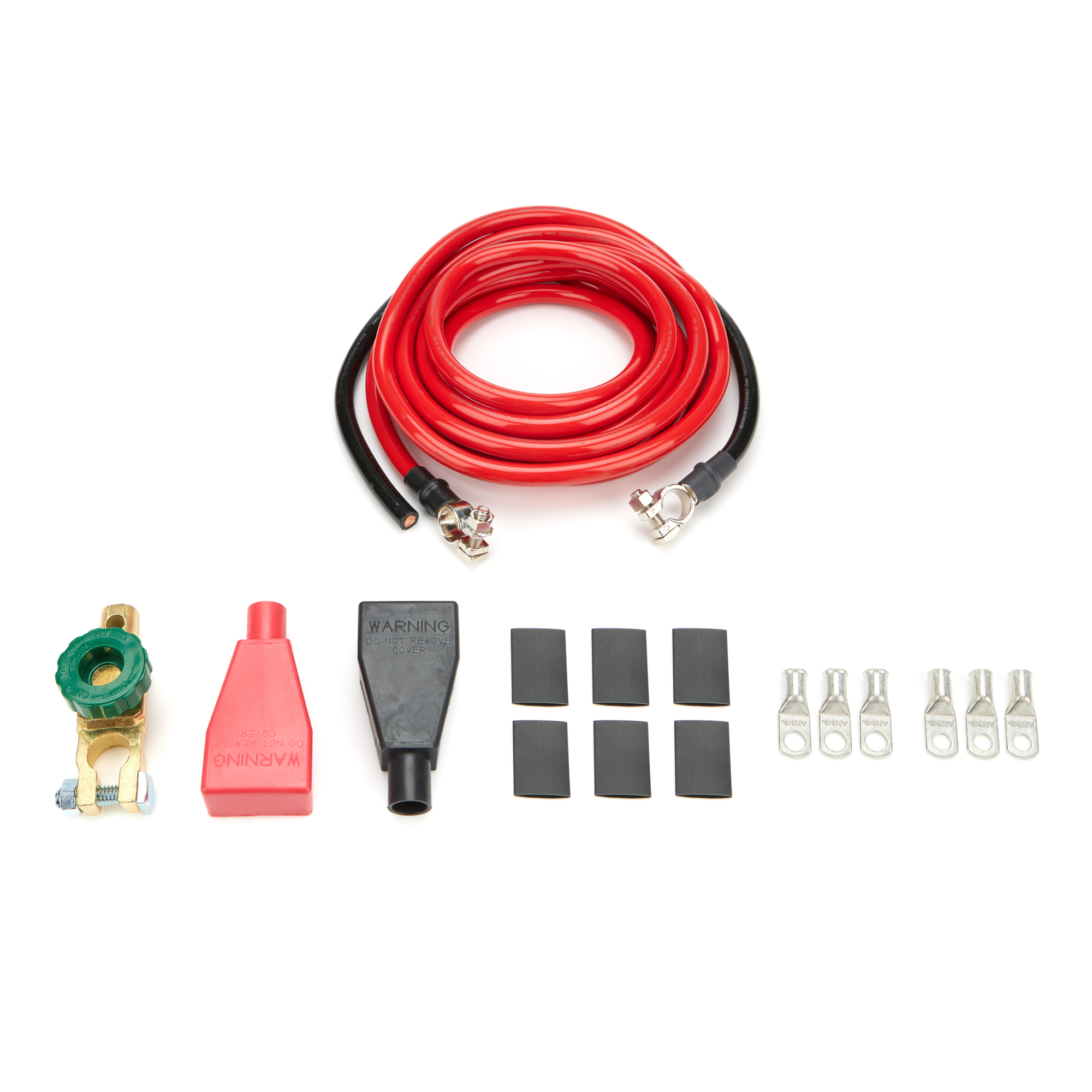 QuickCar 57-006 - Battery Cable Kit 2 Ga. 15ft Red & 2ft Black QuickCar 57-006 - Battery Cable Kit 2 Ga. 15ft Red & 2ft Black