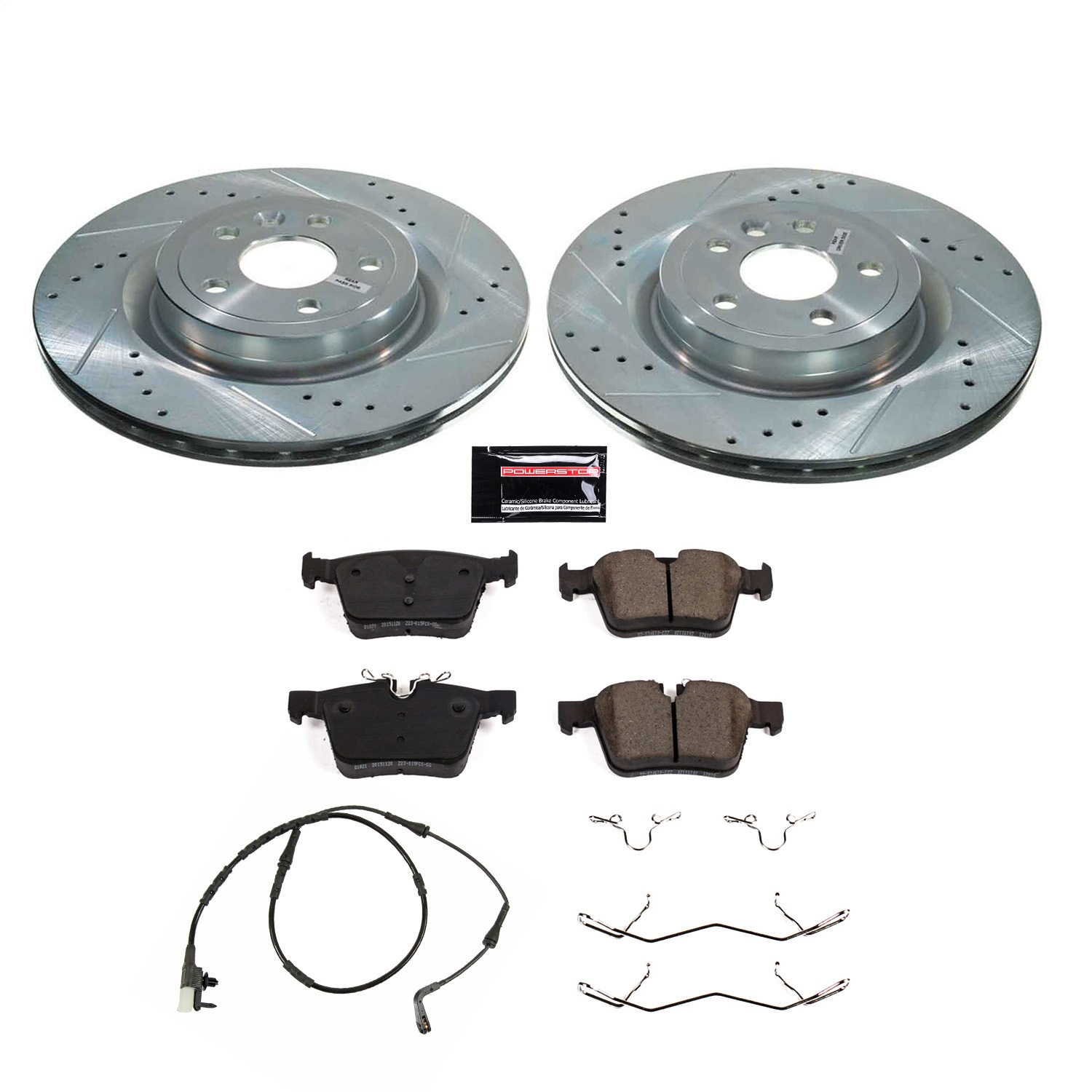 PowerStop K8208 - Power Stop 18-20 Land Rover Range Rover Velar Rear Z23 Evolution Brake Kit