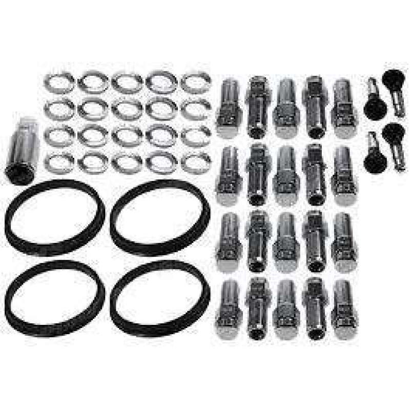 Race Star 601-1415-20 - 14mm x 1.5 1.38in. Shank W/ 7/8in. Head Closed End Ram Truck Lug Kit - 20 PK