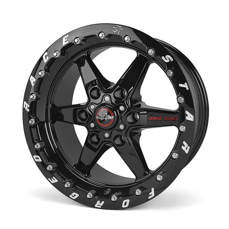 Race Star 93-795852SB - 93 Truck Star 17x9.50 6x5.50bc 6.125bs Gloss Black Wheel - Single Beadlock