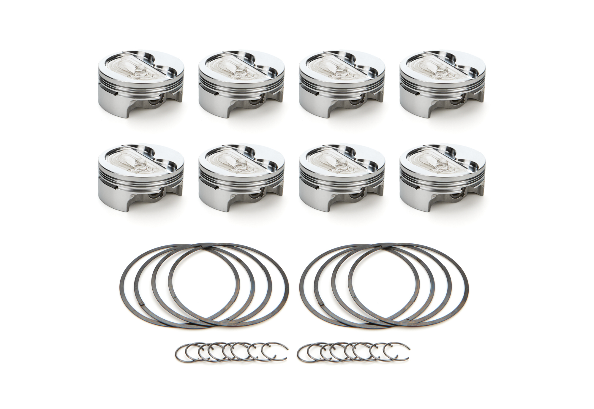 Race Tec Pistons 1000632 - GM LS Dished Piston Set 4.125 Bore -16cc