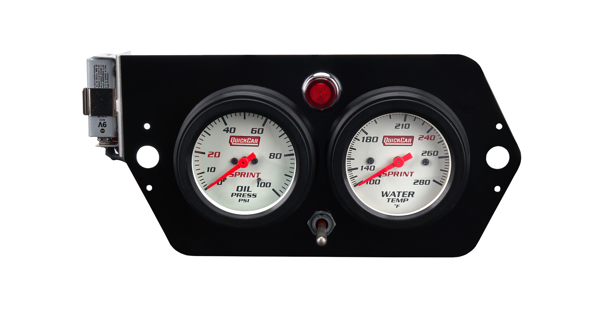 QuickCar 61-6005-1 - Gauge Panel Deluxe Sprint w/Mag Switch