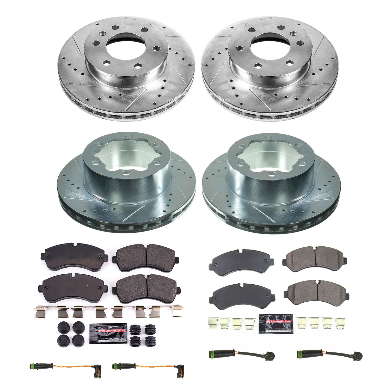 PowerStop K8450 - Power Stop 2019 Mercedes-Benz Sprinter 4500 Front & Rear Z23 Evolution Brake Kit PowerStop K8450 - Power Stop 2019 Mercedes-Benz Sprinter 4500 Front & Rear Z23 Evolution Brake Kit