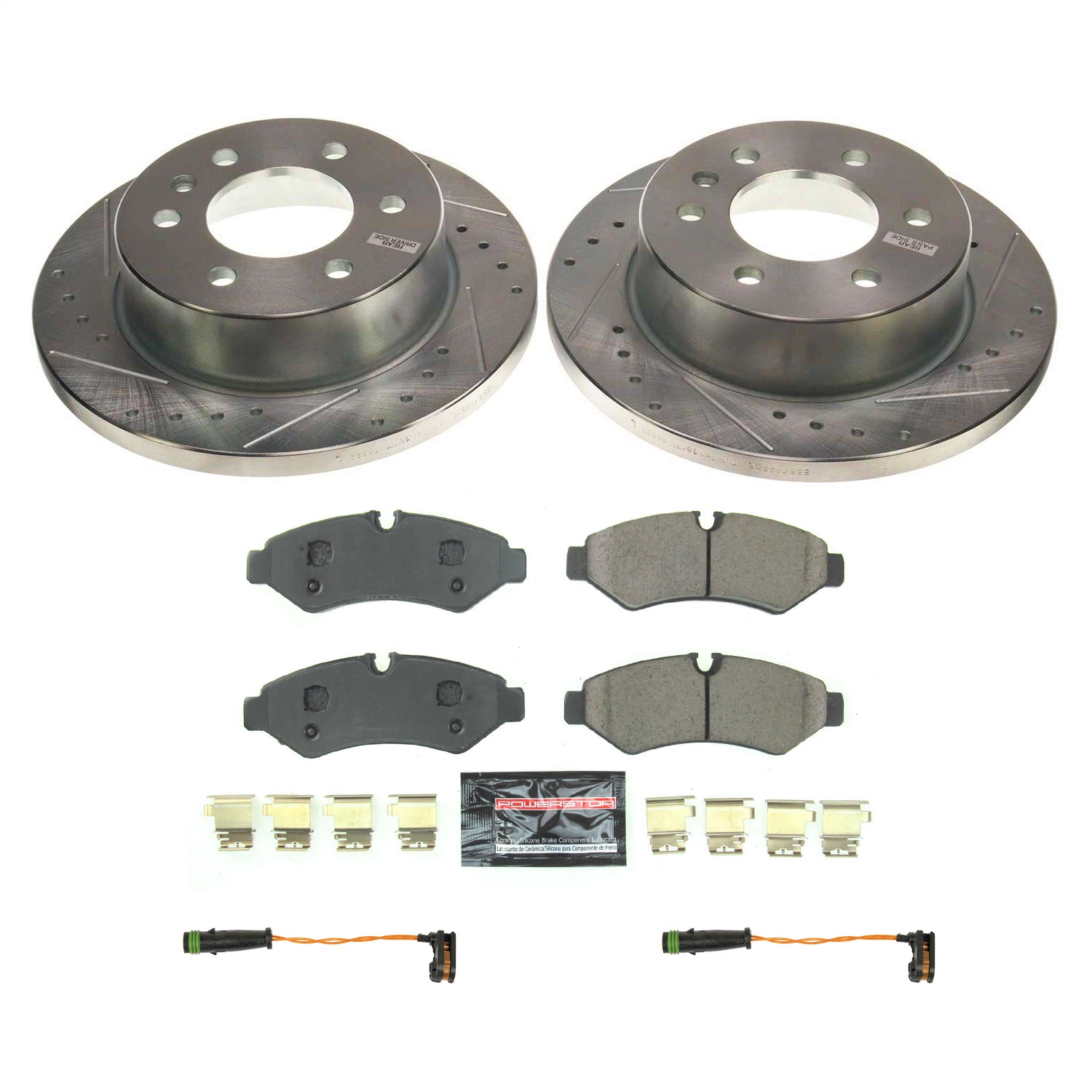 PowerStop K8656 - Power Stop 19-21 Mercedes-Benz Sprinter 2500 Rear Z23 Evolution Brake Kit PowerStop K8656 - Power Stop 19-21 Mercedes-Benz Sprinter 2500 Rear Z23 Evolution Brake Kit