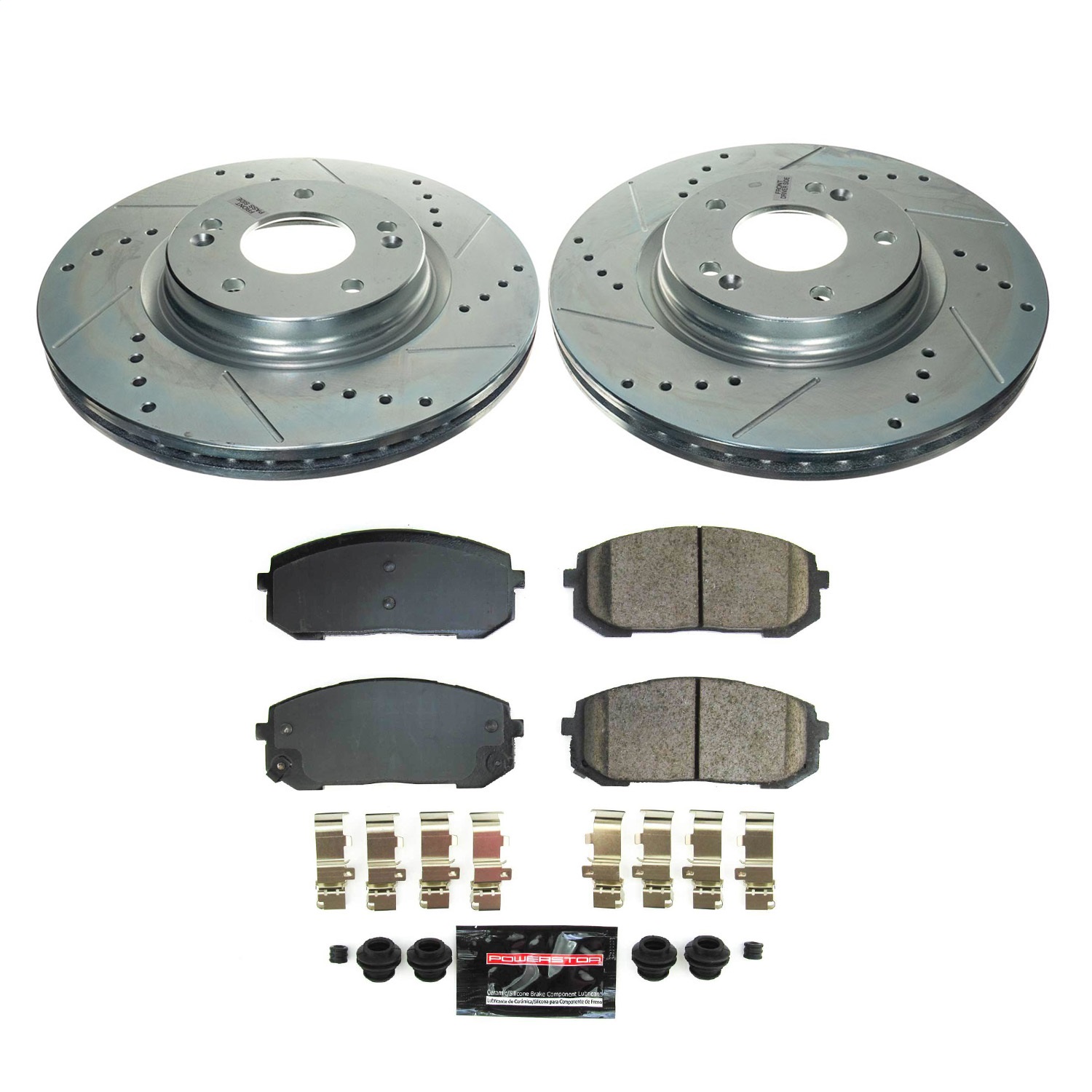 PowerStop K8752 - Power Stop 2021 Kia K5 Front Z23 Evolution Brake Kit PowerStop K8752 - Power Stop 2021 Kia K5 Front Z23 Evolution Brake Kit