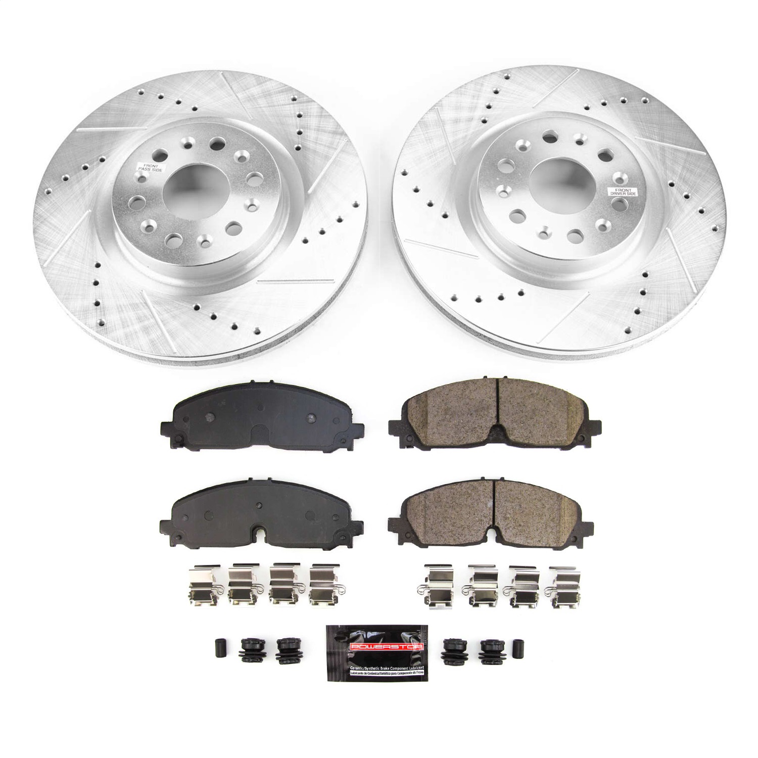 PowerStop K8743 - Power Stop 2021 Cadillac XT5 Front Z23 Evolution Brake Kit PowerStop K8743 - Power Stop 2021 Cadillac XT5 Front Z23 Evolution Brake Kit